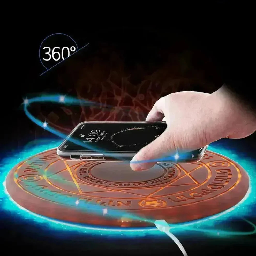 Magical Strange Disc Array Wireless Charger Pad,10w Qi Fast Ultra Slim Wireless Charging Pad for iPhone & Android