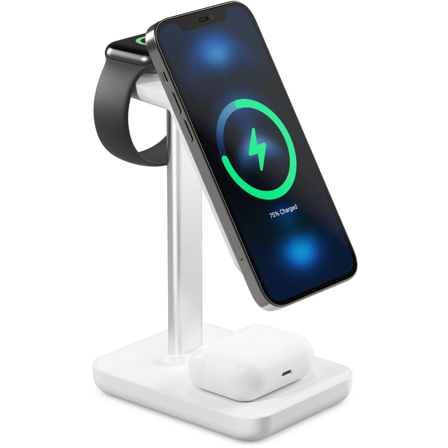 Jour-ney MagSafe Compatible 3-in-1 Wireless Charging Stand with Wall Charger