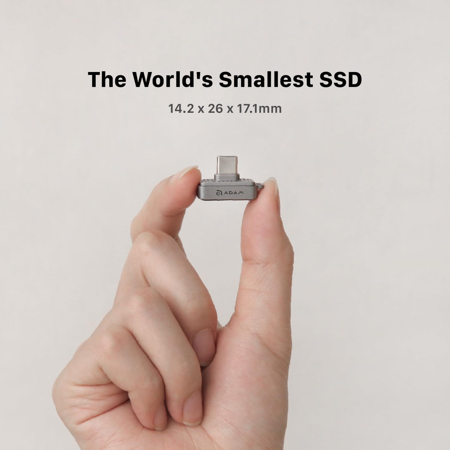 ADAM SSD Flash Drive-Nano Touch Fingerprint SSD 256GB for iPhone & Andriod
