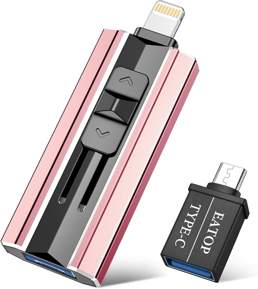 512GB Photo Stick for iPhone Flash Drive, iPhone Memory Stick Thumb Drives USB Stick External Storage Compatible with iPhone/iPad/Android/PC