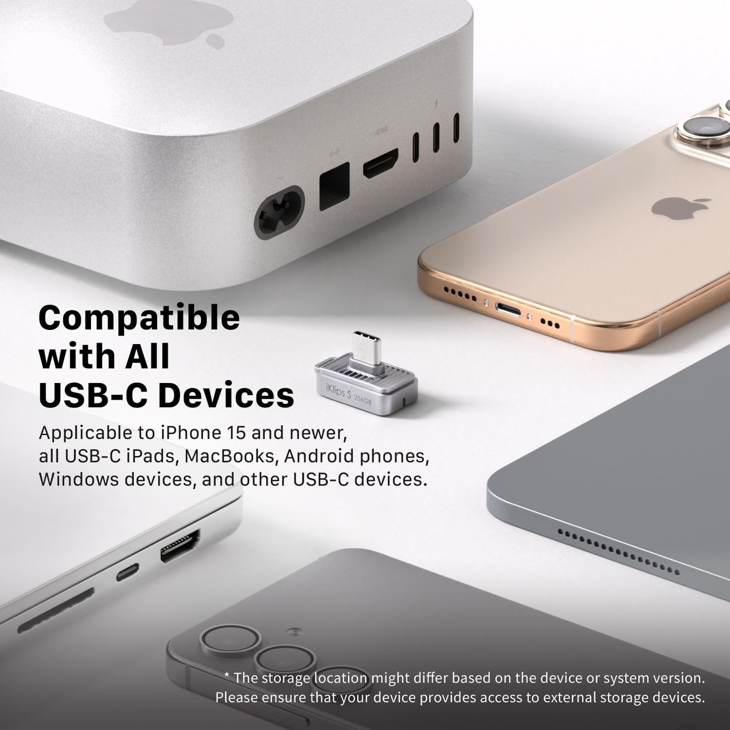ADAM SSD Flash Drive-Nano Touch Fingerprint SSD 256GB for iPhone & Andriod