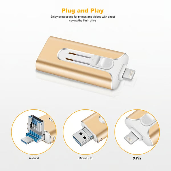 3 in 1 Portable High Speed USB 3.0 Memory Storage for iPhone iPad & Computer, USB 3.0 Portable Storage Device with Lightning Connector (64, GB)-u-disk-7-1-10-2-2