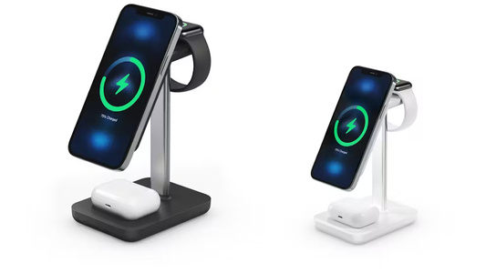 Jour-ney MagSafe Compatible 3-in-1 Wireless Charging Stand with Wall Charger