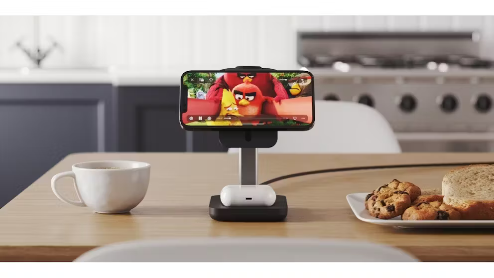 Jour-ney MagSafe Compatible 3-in-1 Wireless Charging Stand with Wall Charger