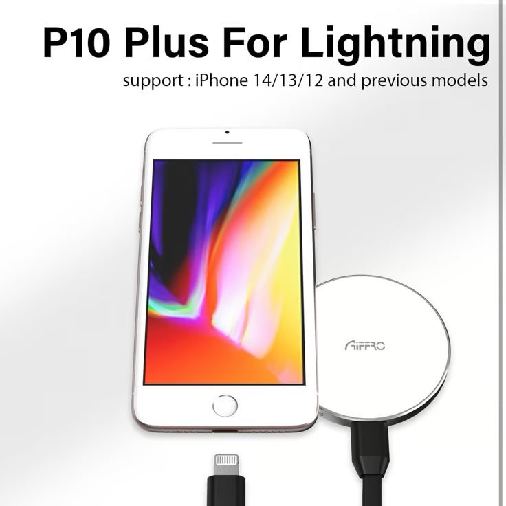 Aiffro P10 Plus Magnetic to USB Portable Solid State Drive, Lightning Cable, MagSafe Compatible, Up to 2000MB/S