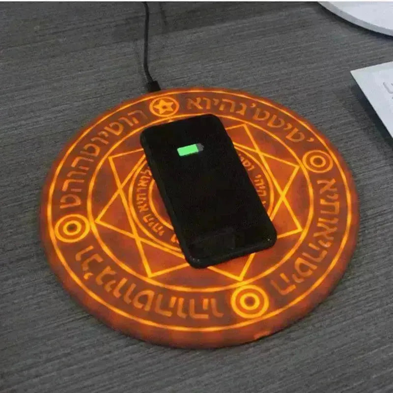 Magical Strange Disc Array Wireless Charger Pad,10w Qi Fast Ultra Slim Wireless Charging Pad for iPhone & Android