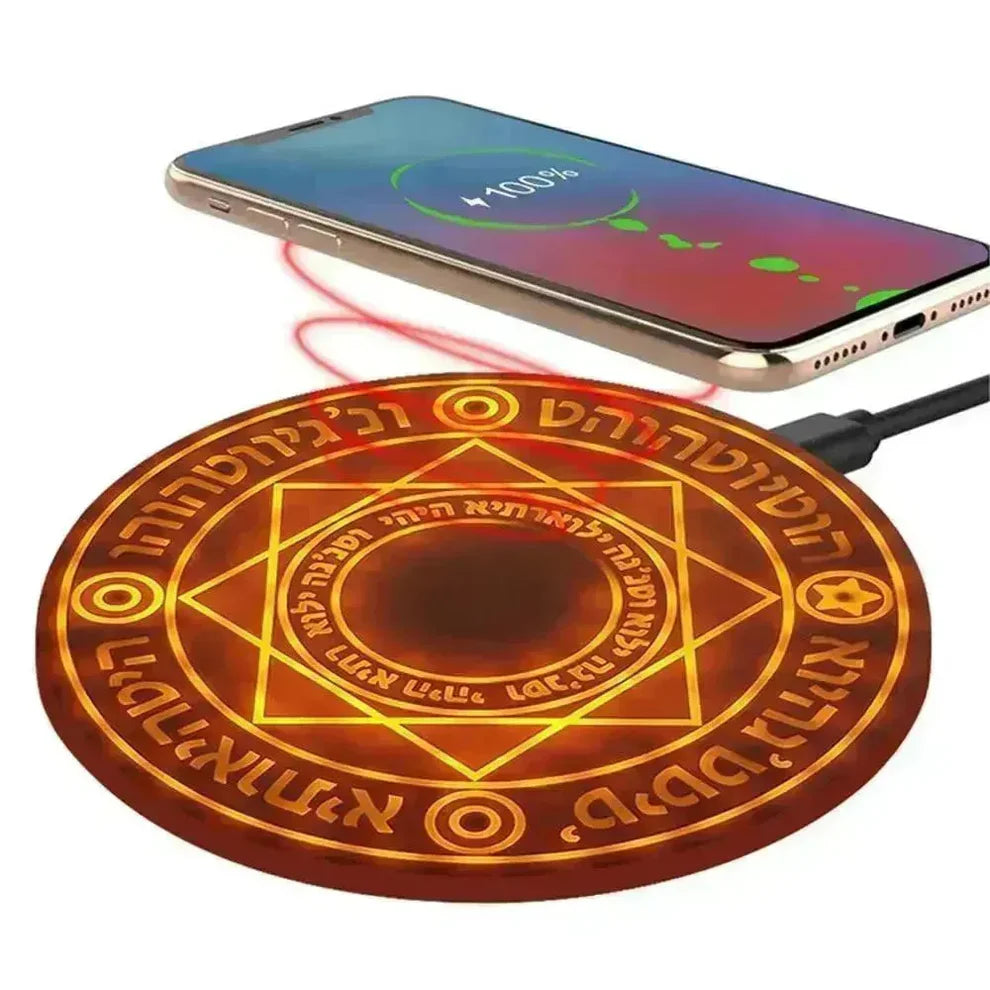 Magical Strange Disc Array Wireless Charger Pad,10w Qi Fast Ultra Slim Wireless Charging Pad for iPhone & Android
